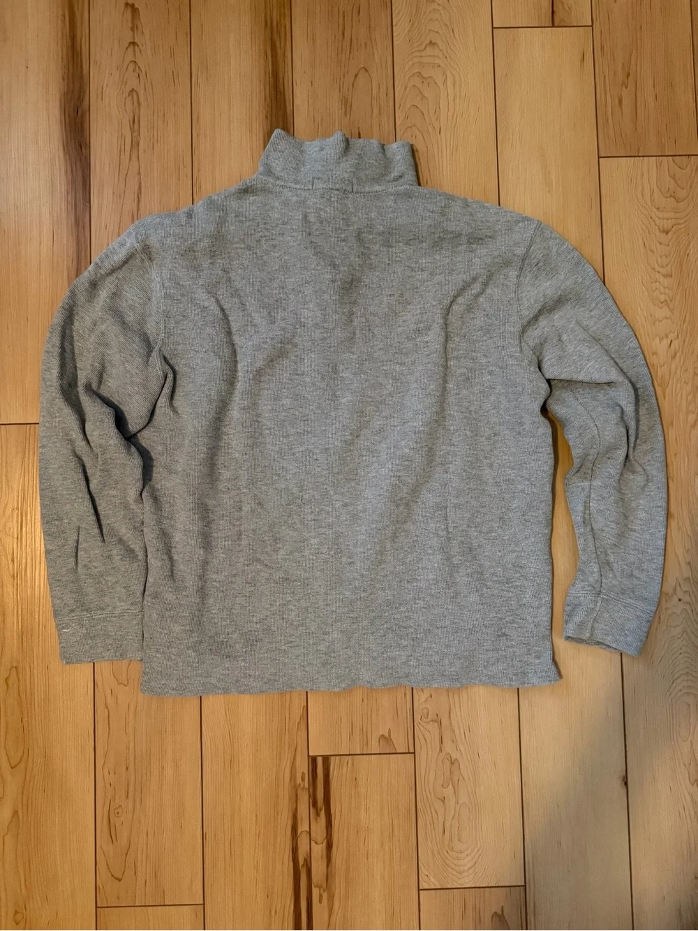 Ralph Lauren Light Gray Quarter-Zip Pullover Sweater